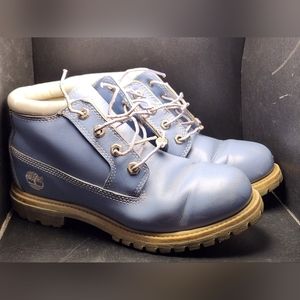 Waterproof Timberland nellie powder blue boots